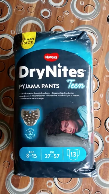 Huggies DryNites 8-15 Jungen Teen Pyjama Pants Jumbo Pack (4 Pack)