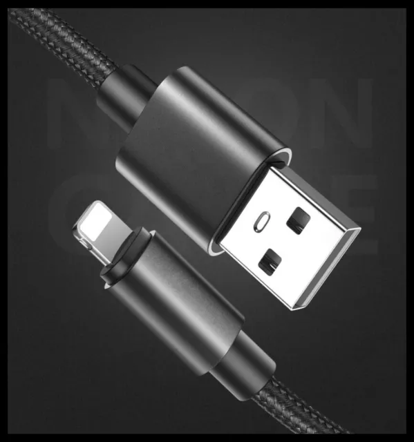 Braided USB Charger Phone Cable Data Cord For iPhone 14 13 12 11 Pro Max XR iPad 2