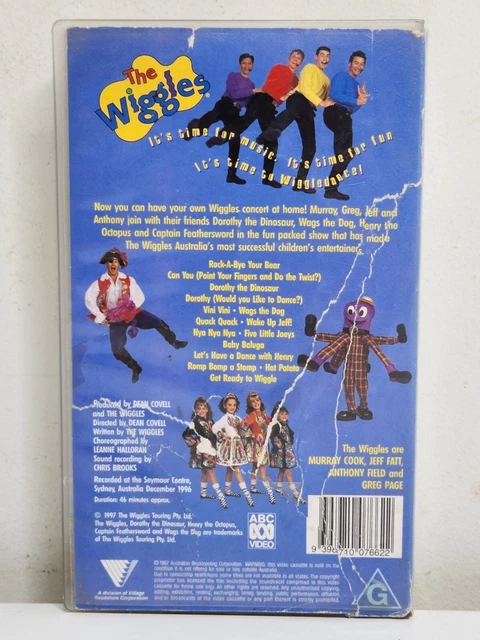 2 X The Wiggles VHS - Wiggledance! And Wiggly Party - ABC 3