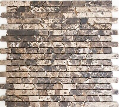 Braun Mosaïque Schistes Pierre Naturelle Brick Braun Rouille Mos34-1204 _F 