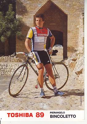 CYCLISME carte cycliste DOMINIQUE ARNOULD champion de france  équipe TOSHIBA 89 