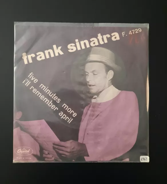 Frank Sinatra Five Minutes More/i'll Remember April 45 Giri