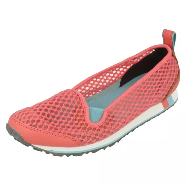 NEW CLARKS LADIES Coral Fizz Dusty Pink Patent Leather Shoes UK