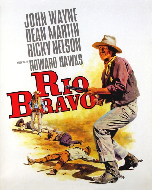 WESTERN RIO BRAVO Glossy 8x10 Photo JOHN WAYNE DEAN MARTIN RICKY NELSON