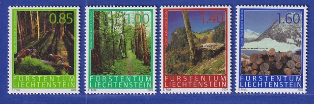Liechtenstein 2009 Der Wald und seine Leistungen Lebensraum Mi.-Nr. 1518-21 **