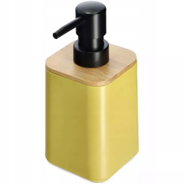 KADAX Dispensador de jabón con bomba, botella líquida con tapa de bambú,...