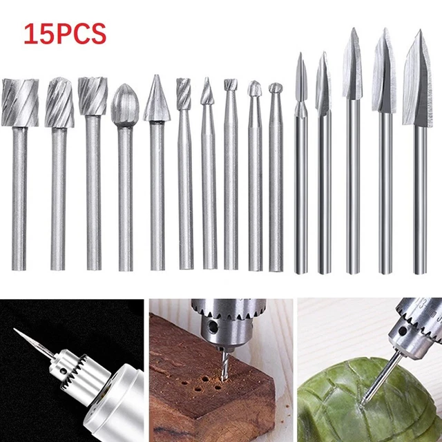 Cuchillo de talla + taladro para trabajar la madera alta dureza