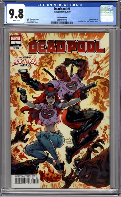DEADPOOL #1 (2020 Marvel) CGC 9.8 NM/M MARY JANE VARIANT BY GOMEZ