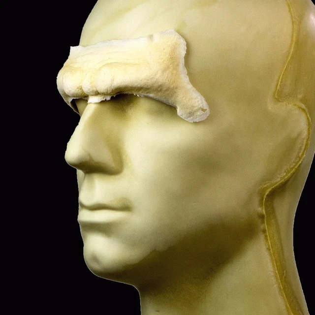 RUBBER WEAR FOAM Latex Prosthetic - Caveman Forehead FRW-043 - Makeup ...