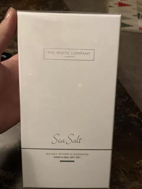 White Company Hand Nail Sea Salt Gift Set- Hand Wash & Hand Cream 250ml NEW