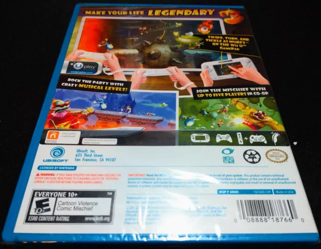 Rayman Legends Ubisoft Nintendo Wii U Neuf Scellé 2