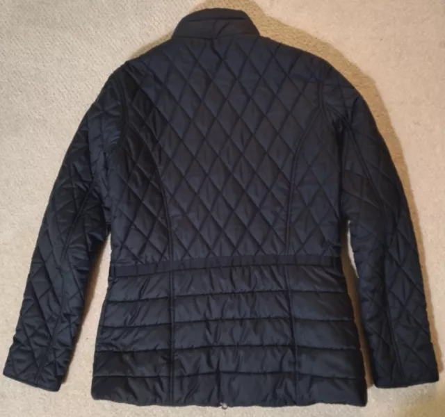 Barbour Charlotte Quilted Jacket Navy Women's Size US 8 2