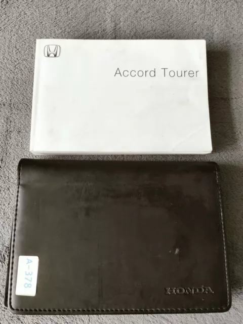 Genuine Honda Accord Tourer 2002-2006 Owners Manual Handbook Wallet Pack A-378