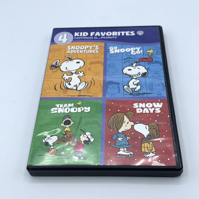 4 KID FAVORITES Happiness Is Peanuts DVD 2013 4 Disc Set Snoopy