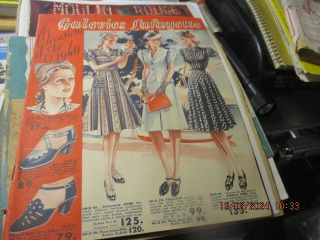 GALERIES LAFAYETTE CATALOGUE t 1950 mode vestimentaire EUR 8 00