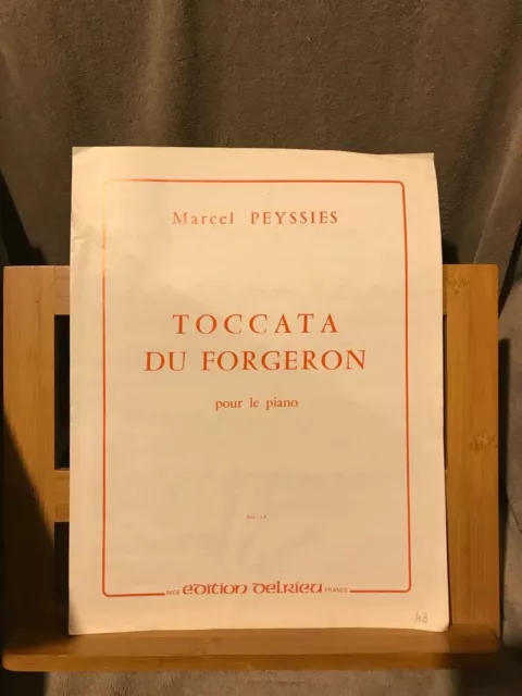 Marcel Peyssies Toccata du Forgeron partition pour piano éditions Delrieu