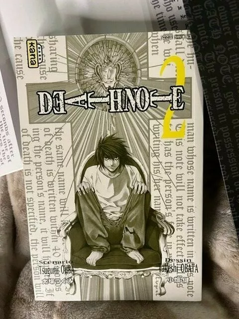 lot de 2 livres mangas DEATHNOTE"  VOLUMES 1 et 2 3