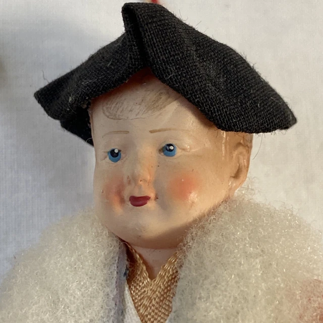 ANCIENNE POUPEE FOLKLORIQUE En Costume Berger Des Landes À Suspendre