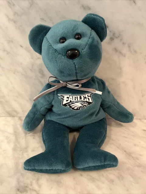 Ty Beanie Baby NFL 2015 Philadelphia Eagles Bear 8 Inch Plush Pristine GO BIRDS!
