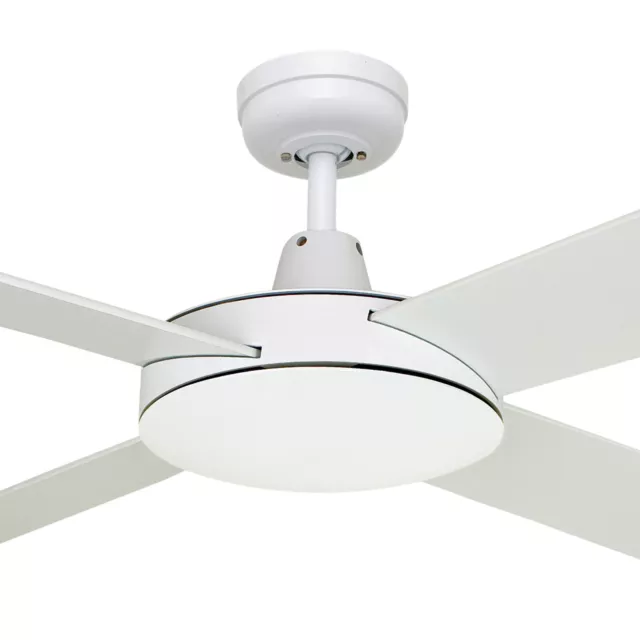 Martec Lifestyle 52" 1300mm 4 Blade Ceiling Fan No Light DLS134W | White | NEW!