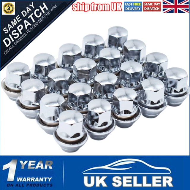 20 ALLOY WHEEL Nut For Ford Focus Mk1 Mk2 Mk3 St Rs M12 X 1.5 19Mm Bolt
