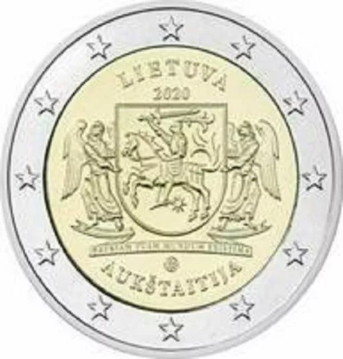 1x 2euro commémo. Lituanie 2020 - Région Aukstaitija (neuve)