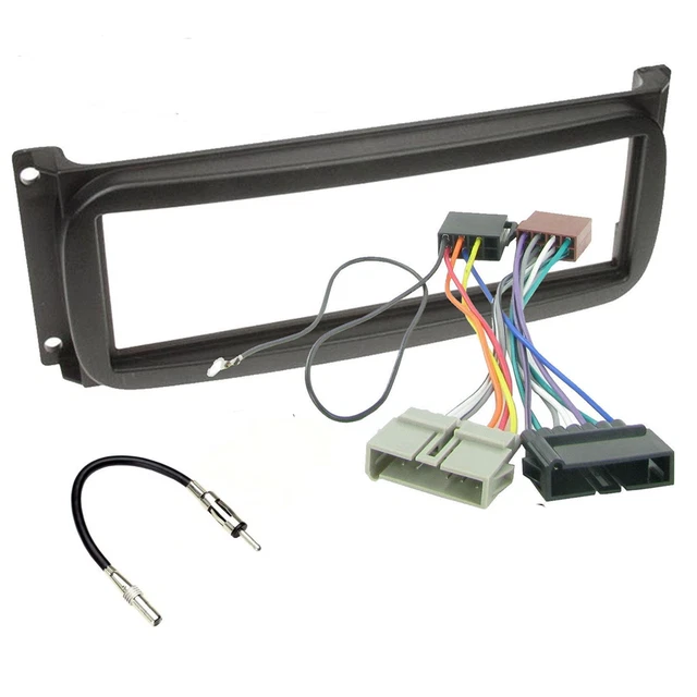 Kit mascherina autoradio 1 DIN + adattatore antenna e ISO per DODGE Crysler Jeep