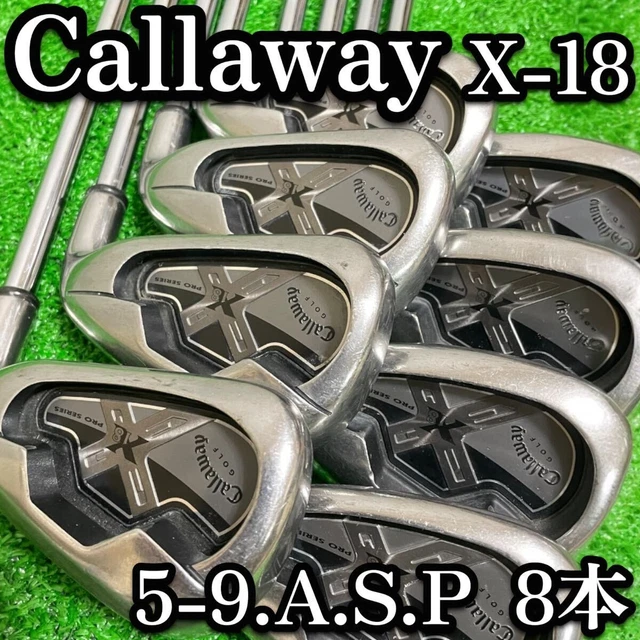 Club De Golf Callaway Set De Fers Callaway X2 HOT 2014 (5-9+PW) Droitier - N.S.PRO 950GH Flex S, Acier, Occasion Bon état Fers Occasion Callaway NS PRO