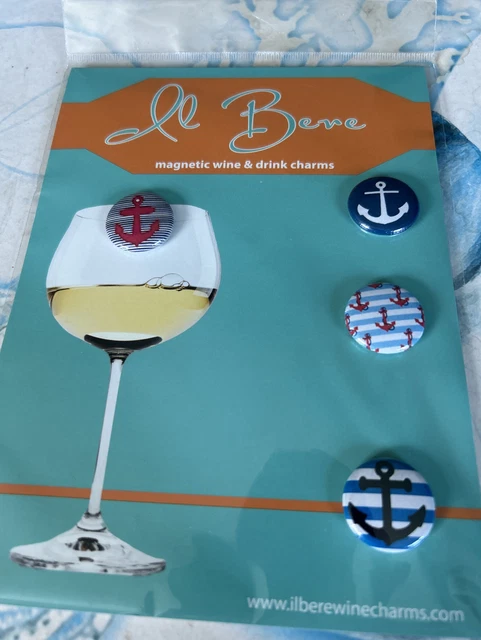 Dijes magnéticos de vino y bebida LI Bere - símbolos náuticos