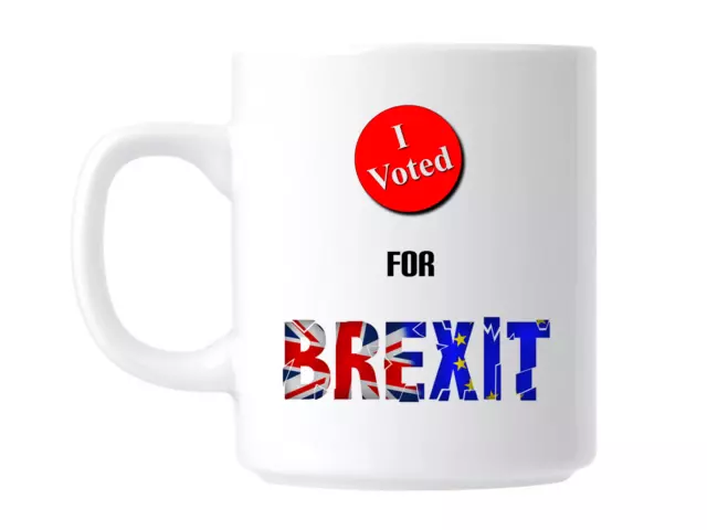 I voted Brexit Gift Coffee cup Mug Present UK Vote