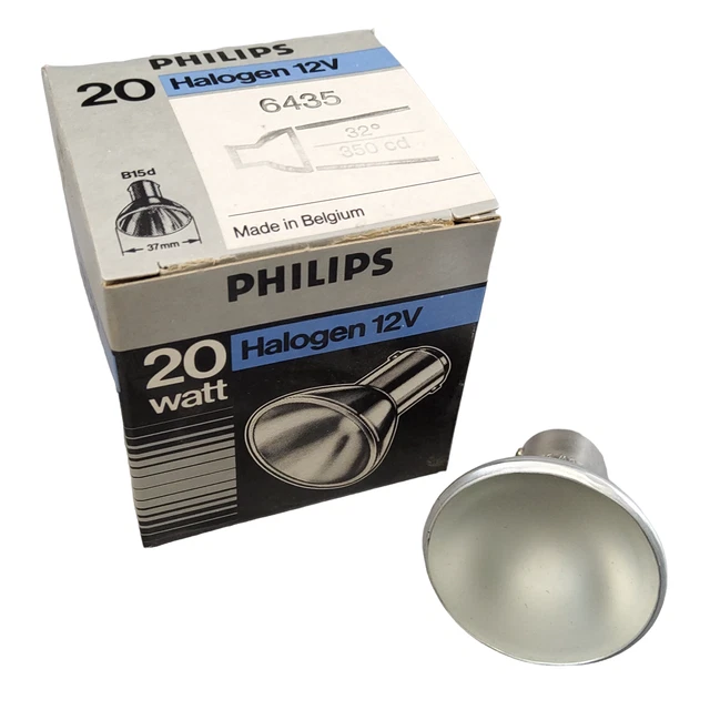 BRAND NEW Philips 6435 B15D 32° 350cd 20 Watt 12V Light Bulb