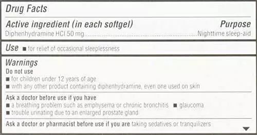 Unisom Sleep Gels, Ayuda para dormir durante la noche, 50 mg 2