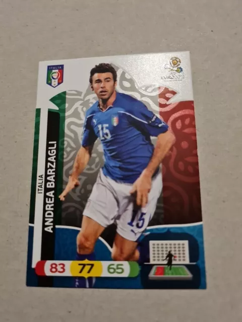 Andrea Barzagli # Italia Card Panini Adrenalyn Euro 2012