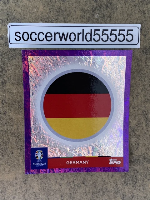 TOPPS MATCH ATTAX Euro 2024 Allemagne 22 Cartes Vertes Insert Parallèle