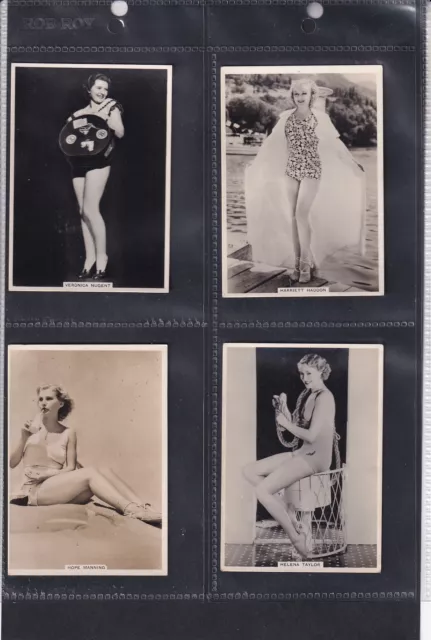 Ardath - Real Photographs - Series 7 - 1938 - Beauties- Good Full Set In Sleeves