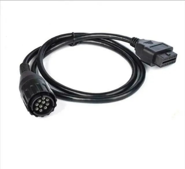 Motorcycle 10 Pin Adaptor OBD2 II Diagnostic Cable For BMW ICOM D Practical