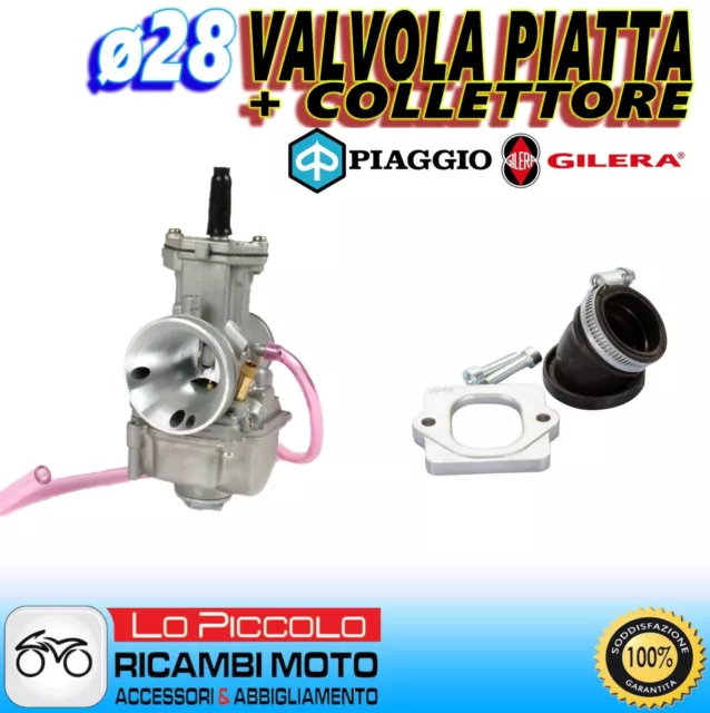 CARBURATORE POLINI PWK ø30 + COLLETTORE ASPIR. VESPA 50 ET2 LX - PRIMAVERA