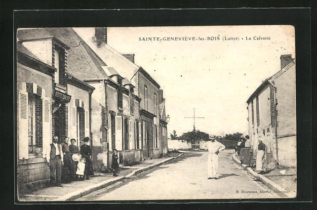 CPA Saint-Geneviève-les-Bois, Le Calvaire, street view