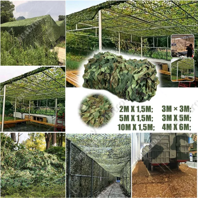 10M Military Camouflage Jagd Tarnnetz Armee Army Tarnung Camo Hunter Army Net DE