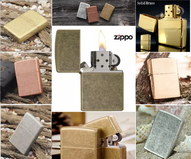 Genuine Zippo Windproof Refillable Cigarette Lighters (LIFE TIME GUARANTEE) USA