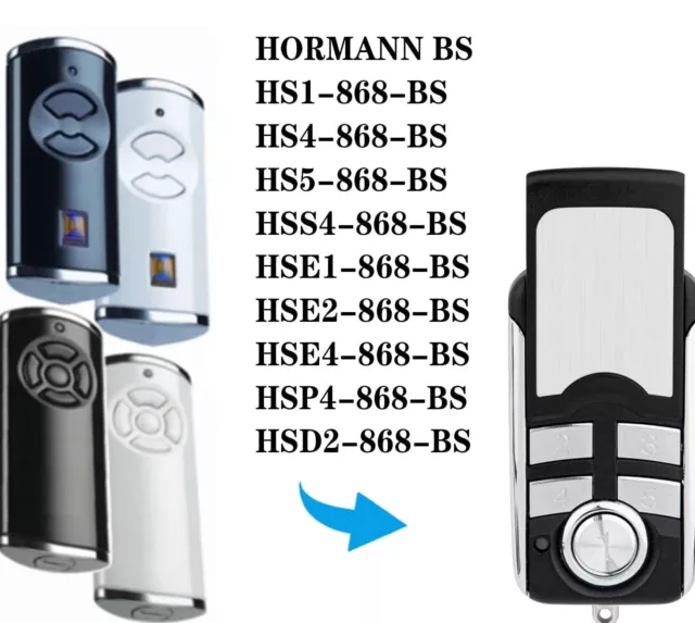 Garador Hormann HSE2-868-BS, HSE4-868-BS, HSE5-868-BS remote control duplicator
