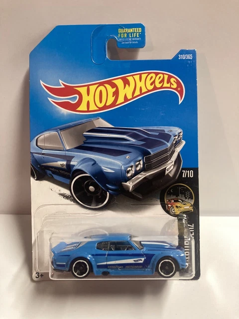 Hot Wheels 1970 CHEVY CHEVELLE NIGHT BURNERZ 7/10 Blue