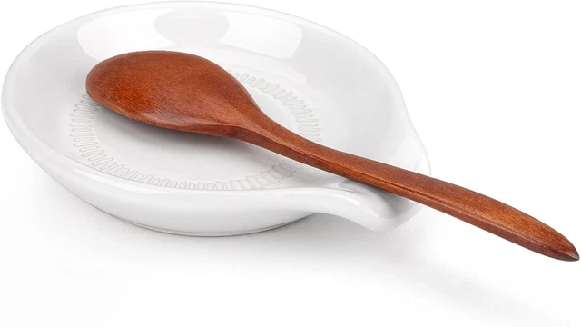 Set Di 2 Portacucchiaio In Silicone Per Cucina - Appoggia Mestoli Antiscivolo, Verde E Arancione - Foto 10