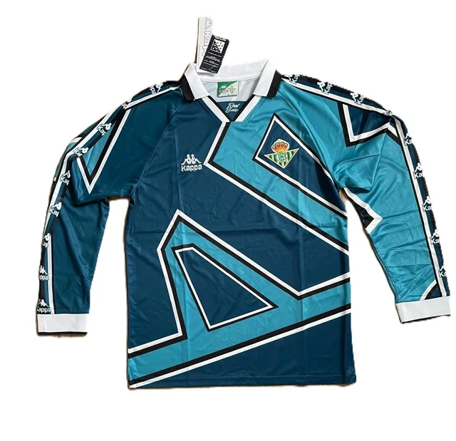 CAMISETA REAL BETIS 1995/97 Visitante Manga Larga Retro Kit Kappa
