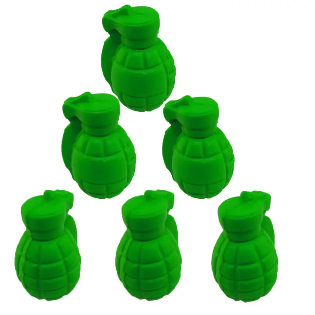 Paquete de granada verde espuma exprimible para alivio del estrés de seis (6) envío gratuito Qua