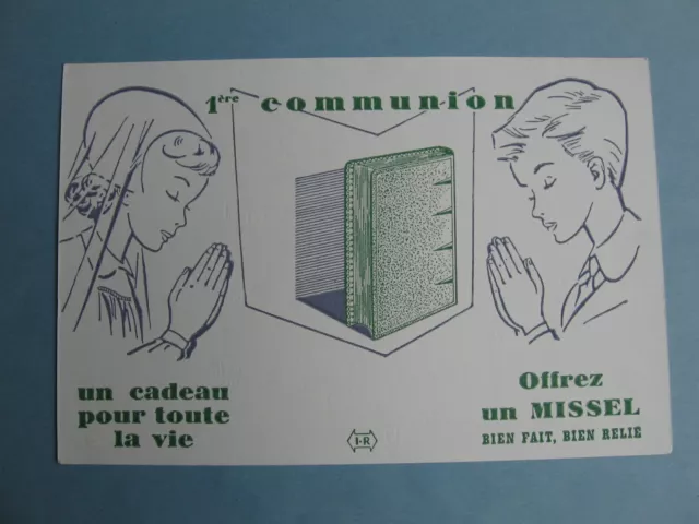 *BUVARD Missel de première communion, 2 photos
