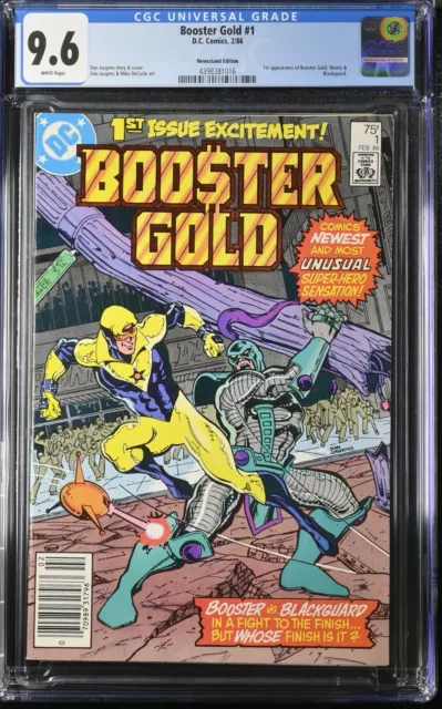 Booster Gold #1 CGC 9.6 NM+ WP Newsstand Edition! 1st App. Booster Gold DC 1986
