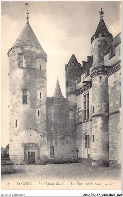 ADOP10-37-0903 - LOCHES - le château royal - la tour agnès sorel