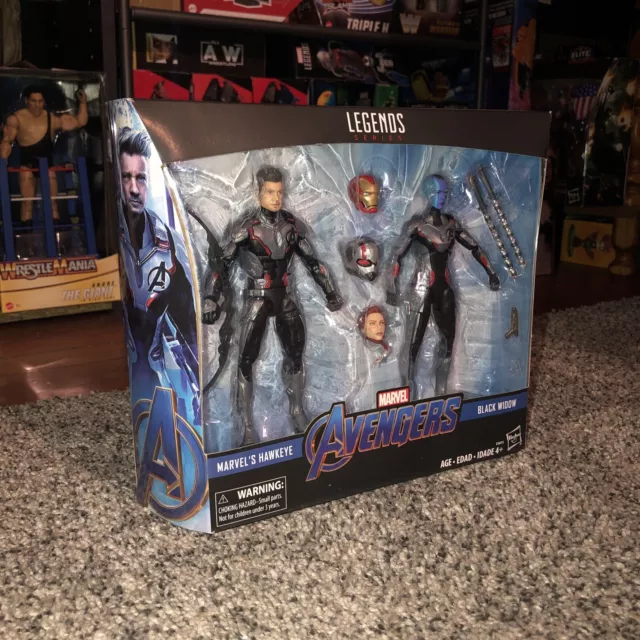 Hasbro Marvel Legends Avengers Endgame Hawkeye & Black Widow 2-pack Opened Box