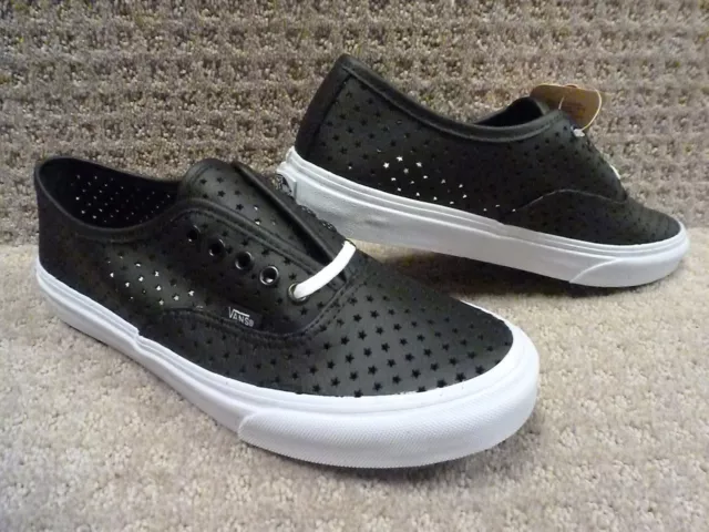 Vans Men's Shoes "Authentic Slim" -- (Perf Stars) Black